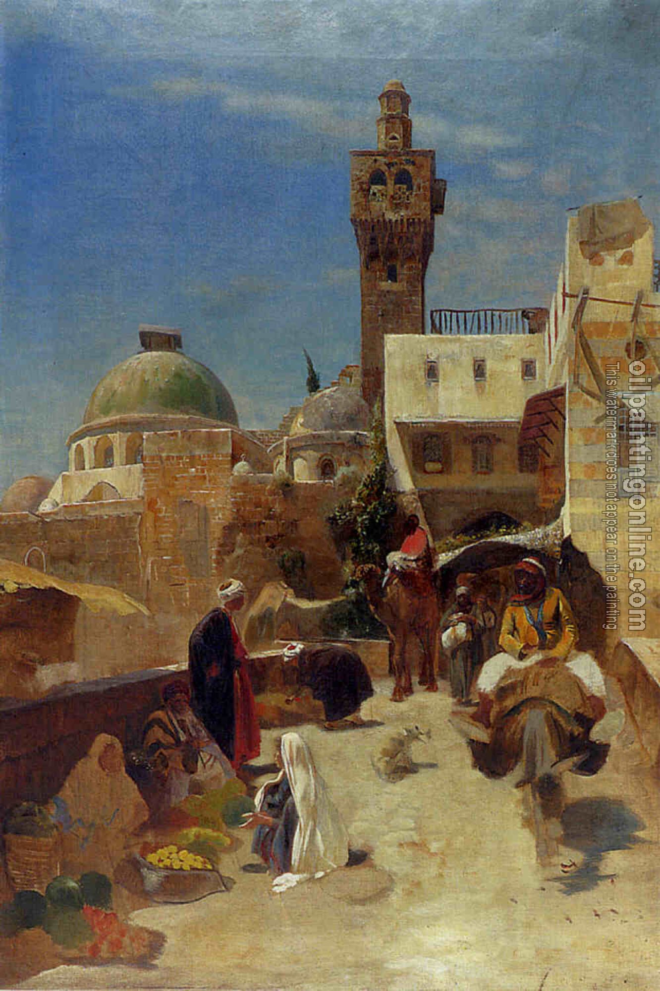 Bauernfiend, Gustav - Oriental Street Scene